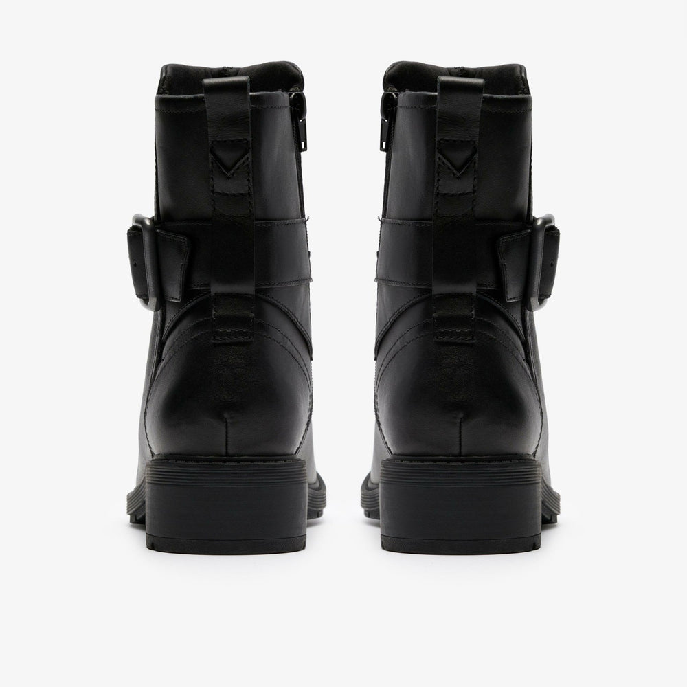 Hearth Buckle Black Leather | Clarks Discount