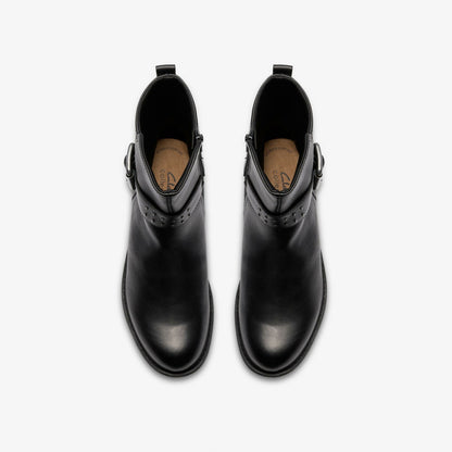 Hearth Buckle Black Leather | Clarks Discount