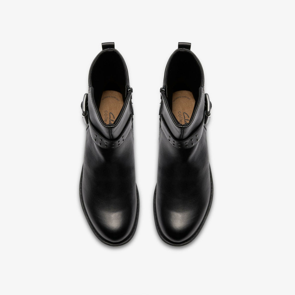 Hearth Buckle Black Leather | Clarks Discount