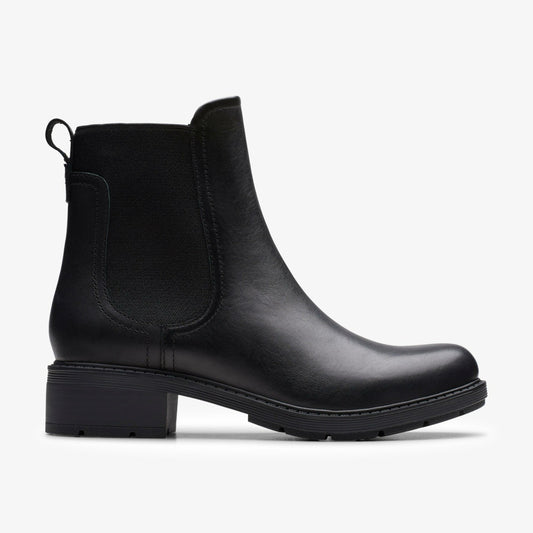 Hearth Top Black Leather | Clarks Discount