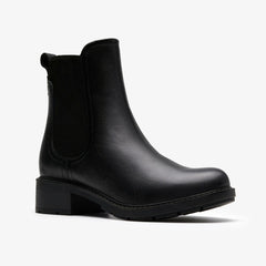 Hearth Top Black Leather | Clarks Discount