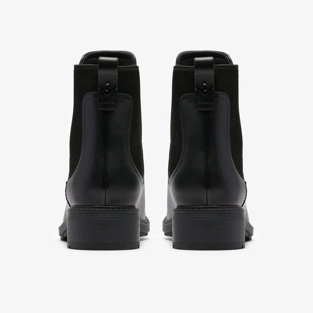 Hearth Top Black Leather | Clarks Discount