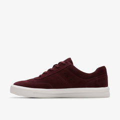 Makea Court Burgundy Suede | Clarks For Sale