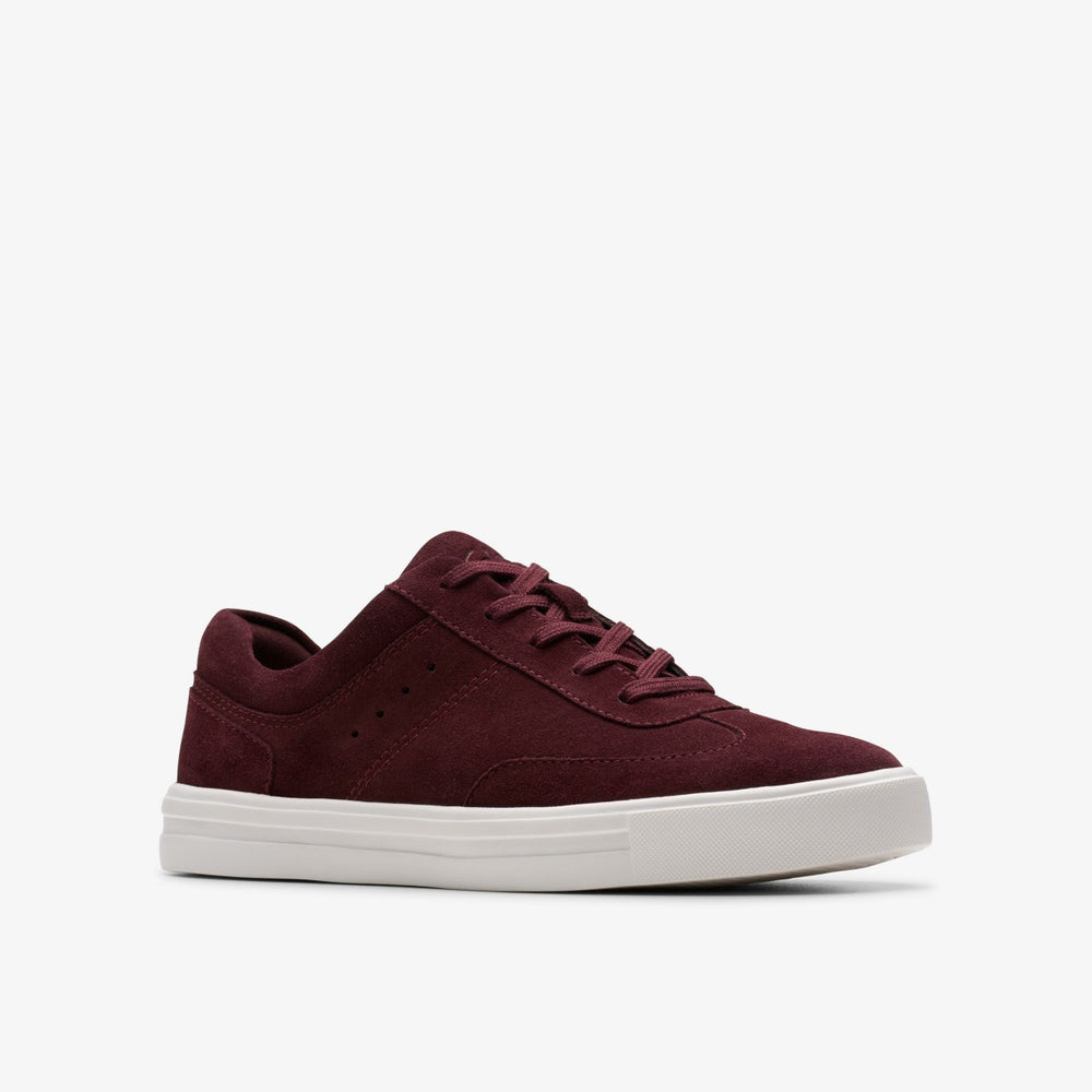 Makea Court Burgundy Suede | Clarks For Sale