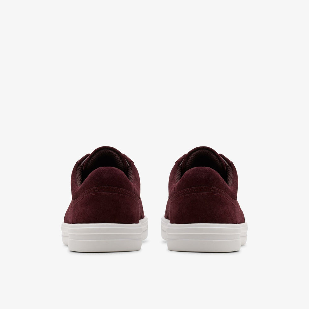 Makea Court Burgundy Suede | Clarks For Sale
