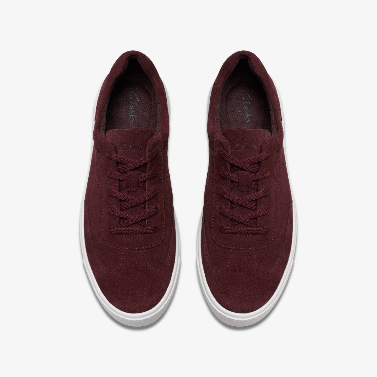 Makea Court Burgundy Suede | Clarks For Sale