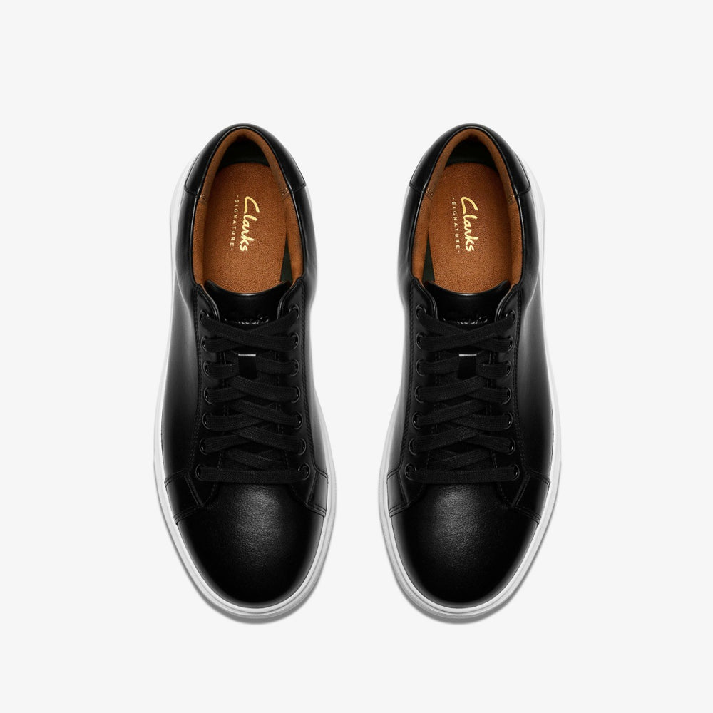 Goswell Tie Black Leather | Clarks For Sale