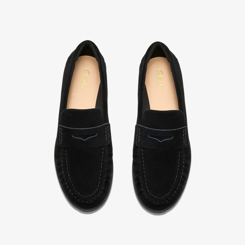 Alixea Walk Black Suede | Clarks Discount