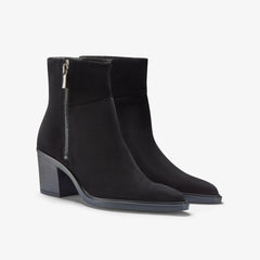 Jesse Zip Black Suede | Clarks