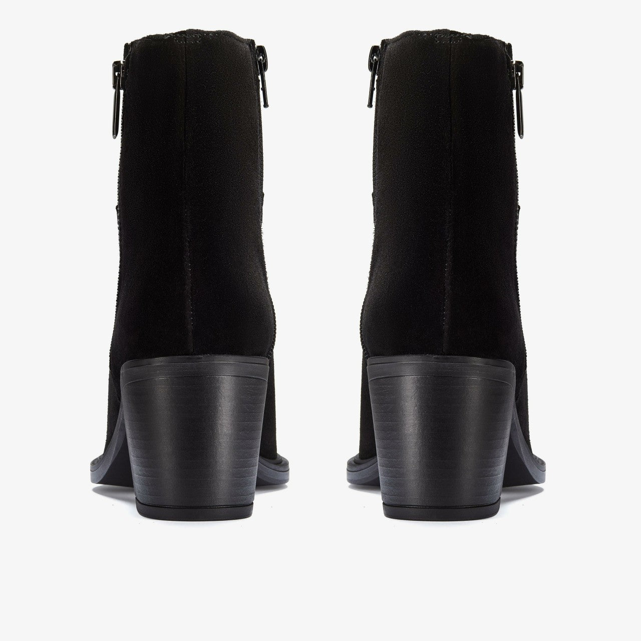 Jesse Zip Black Suede | Clarks