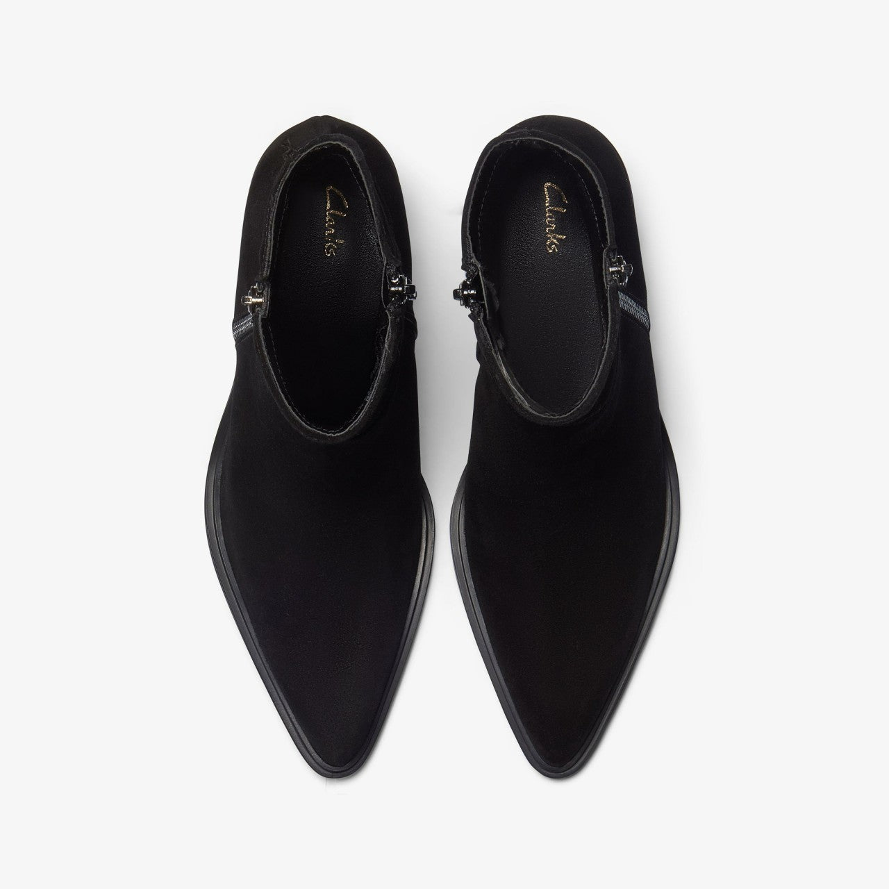 Jesse Zip Black Suede | Clarks