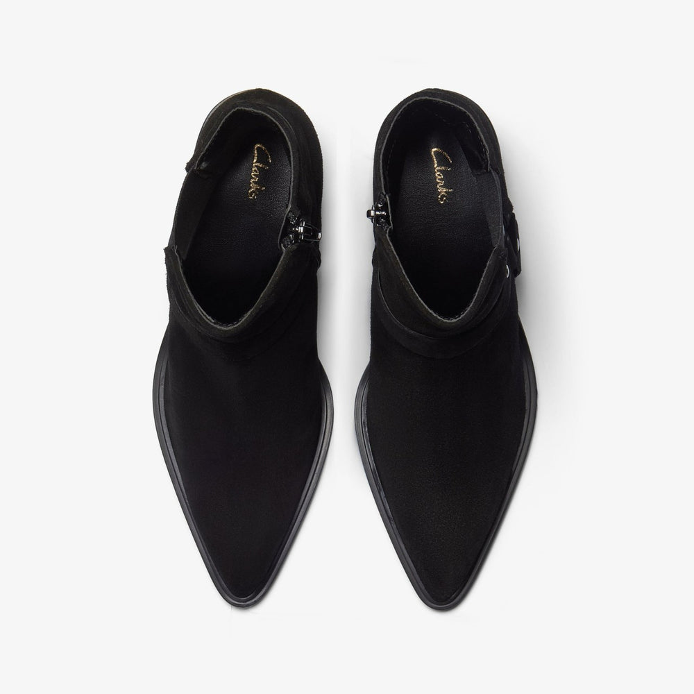 Jesse Buckle Black Suede | Clarks Sale