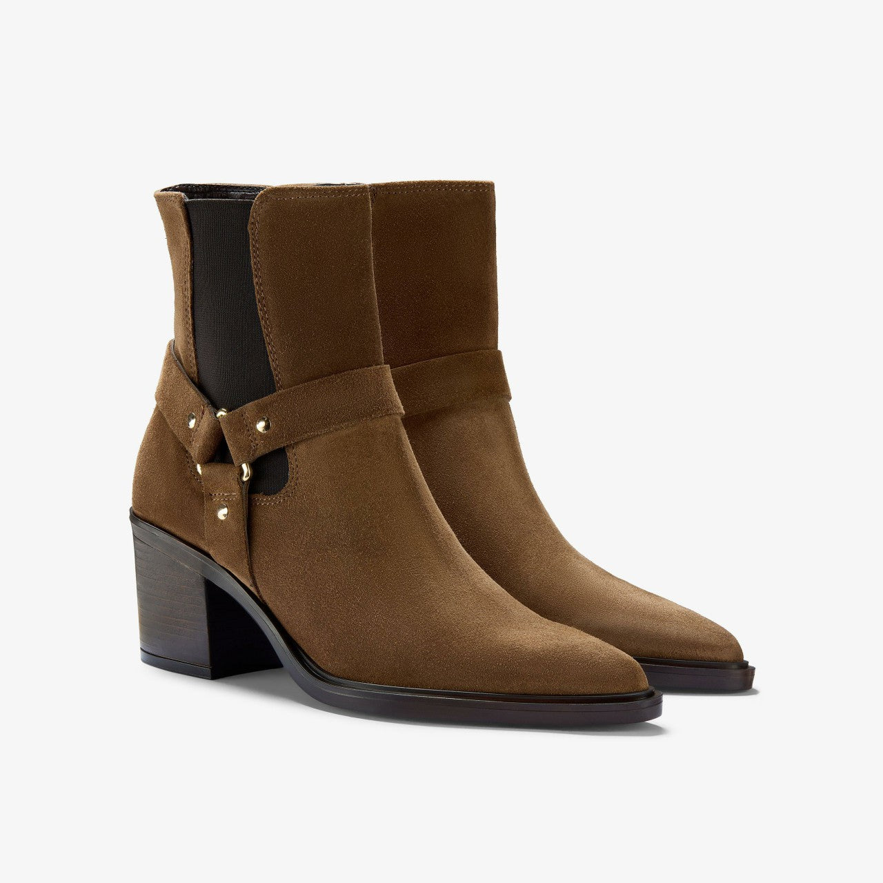 Jesse Buckle Dark Tan Suede | Clarks Discount
