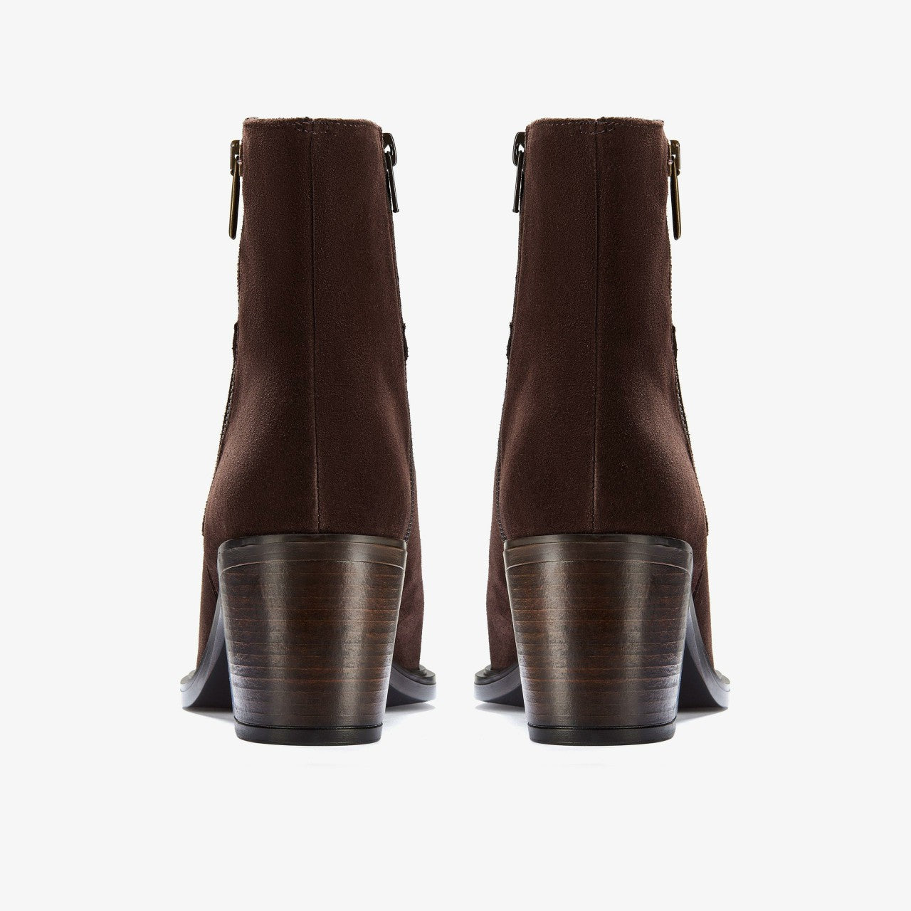 Jesse Zip Dark Brown Suede | Clarks US