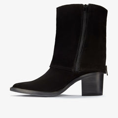 Jesse Mid Black Suede | Clarks For Sale