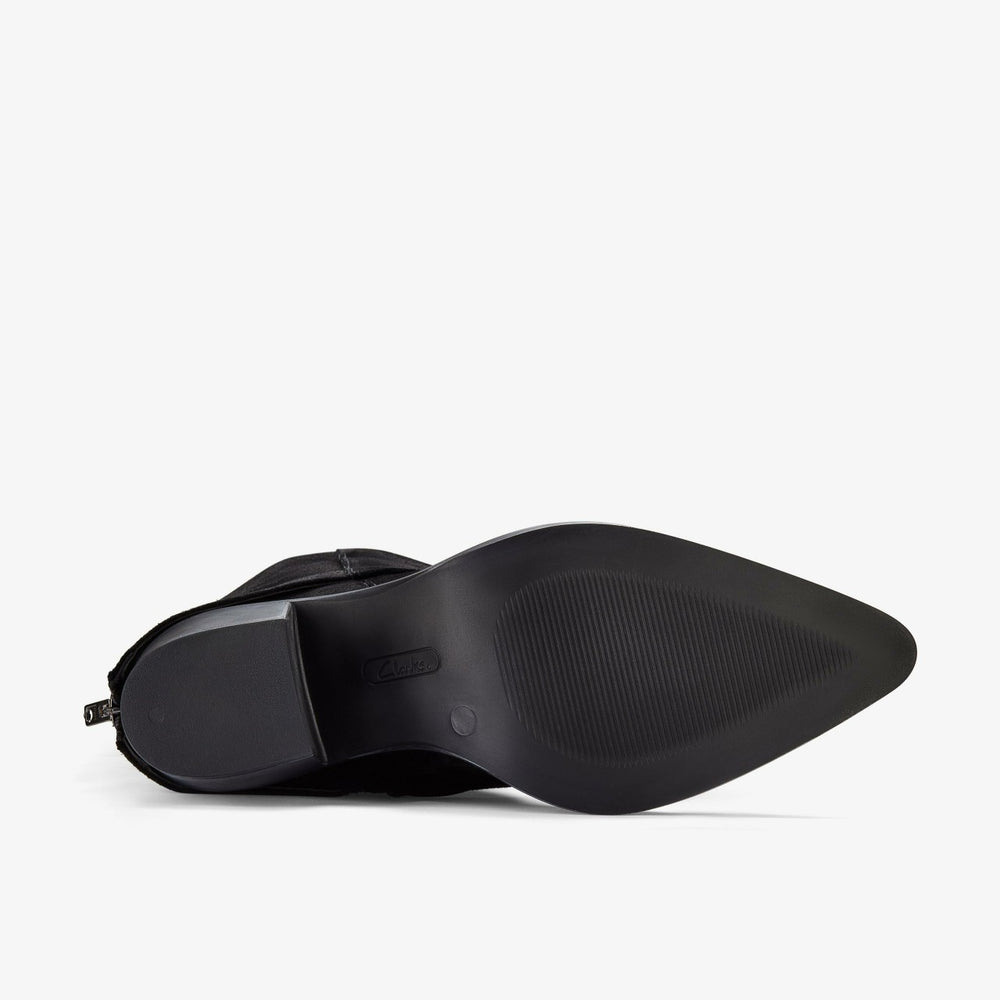 Jesse Mid Black Suede | Clarks For Sale
