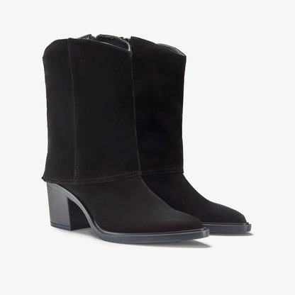 Jesse Mid Black Suede | Clarks For Sale