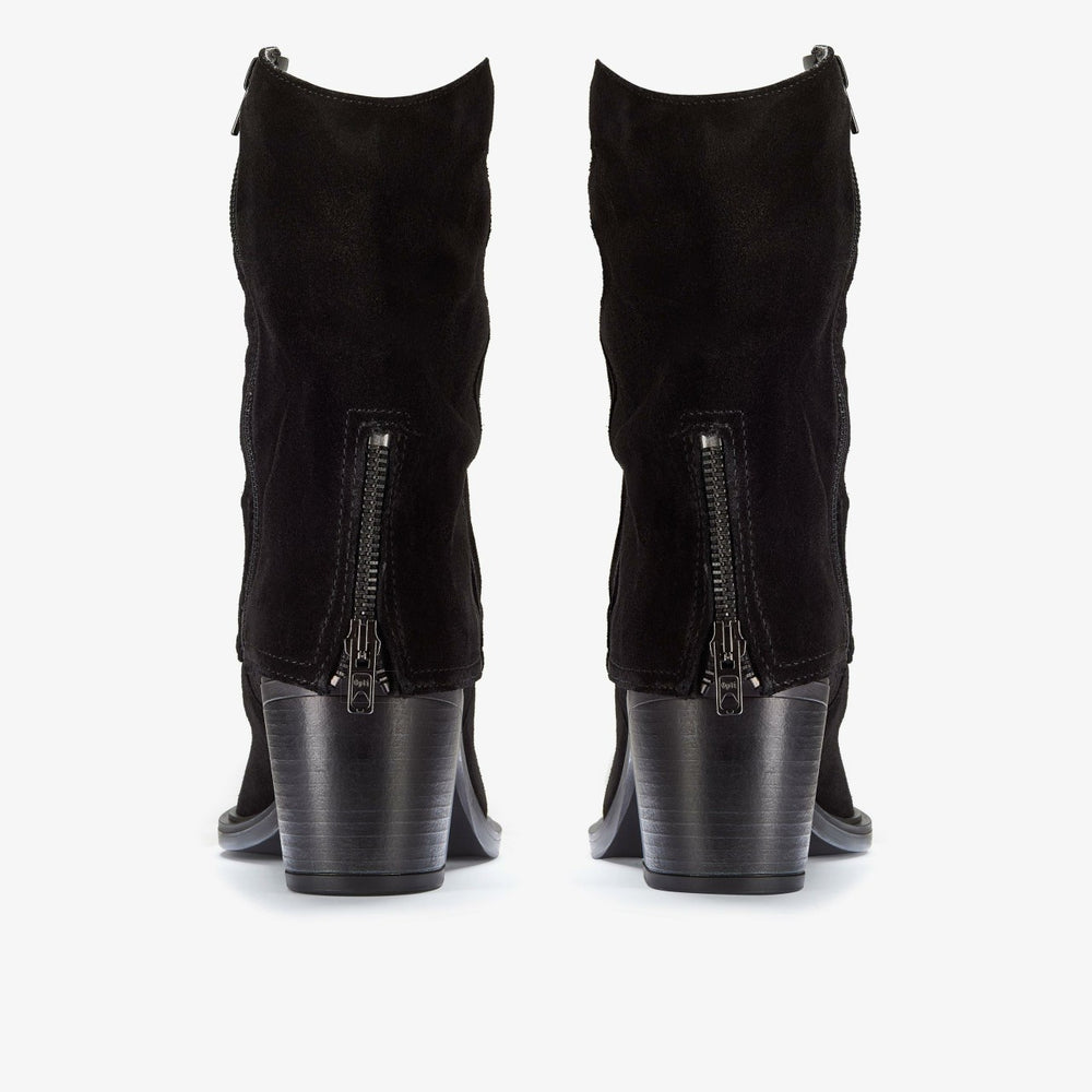 Jesse Mid Black Suede | Clarks For Sale