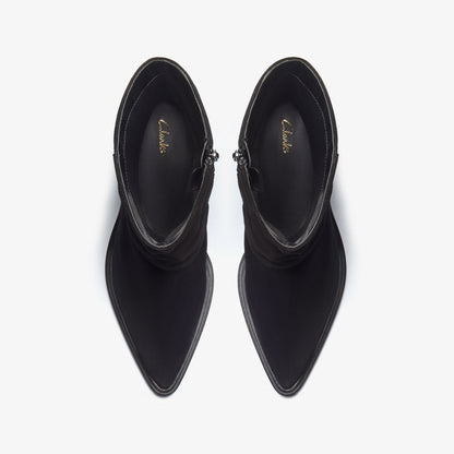 Jesse Mid Black Suede | Clarks For Sale