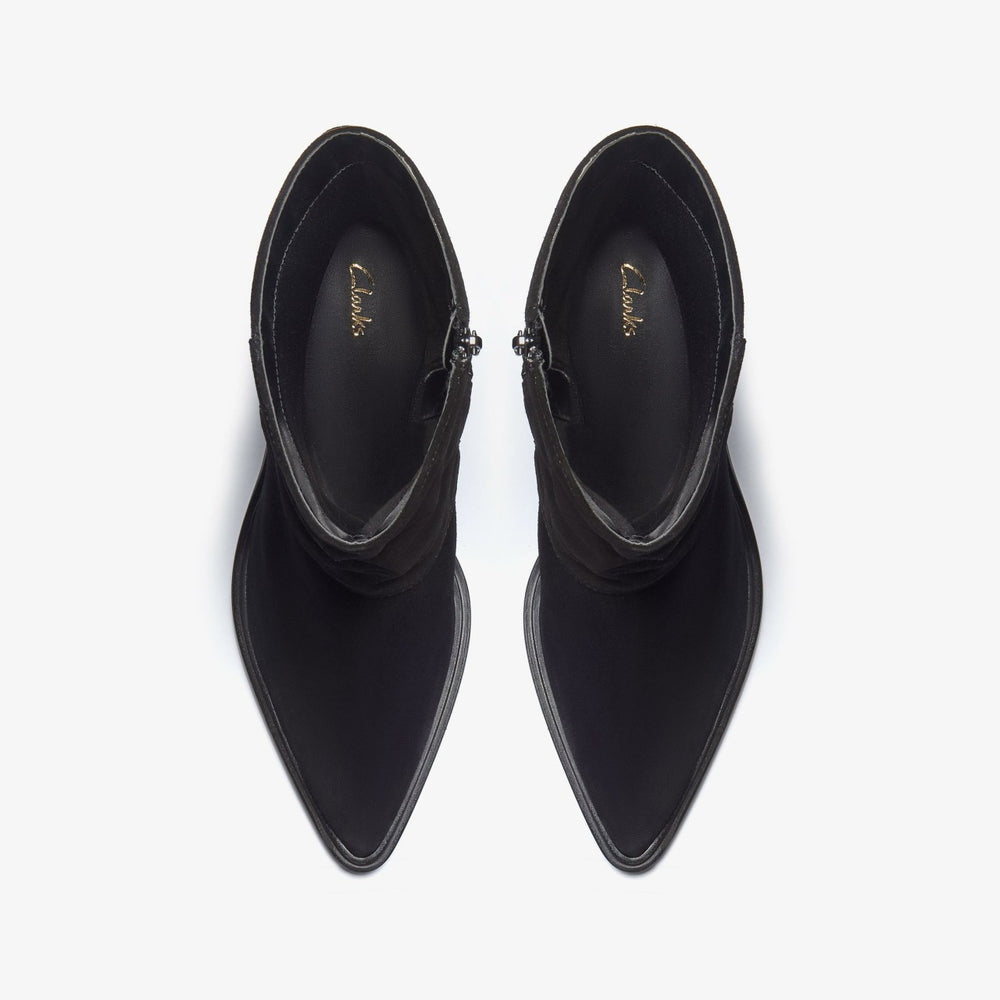 Jesse Mid Black Suede | Clarks For Sale