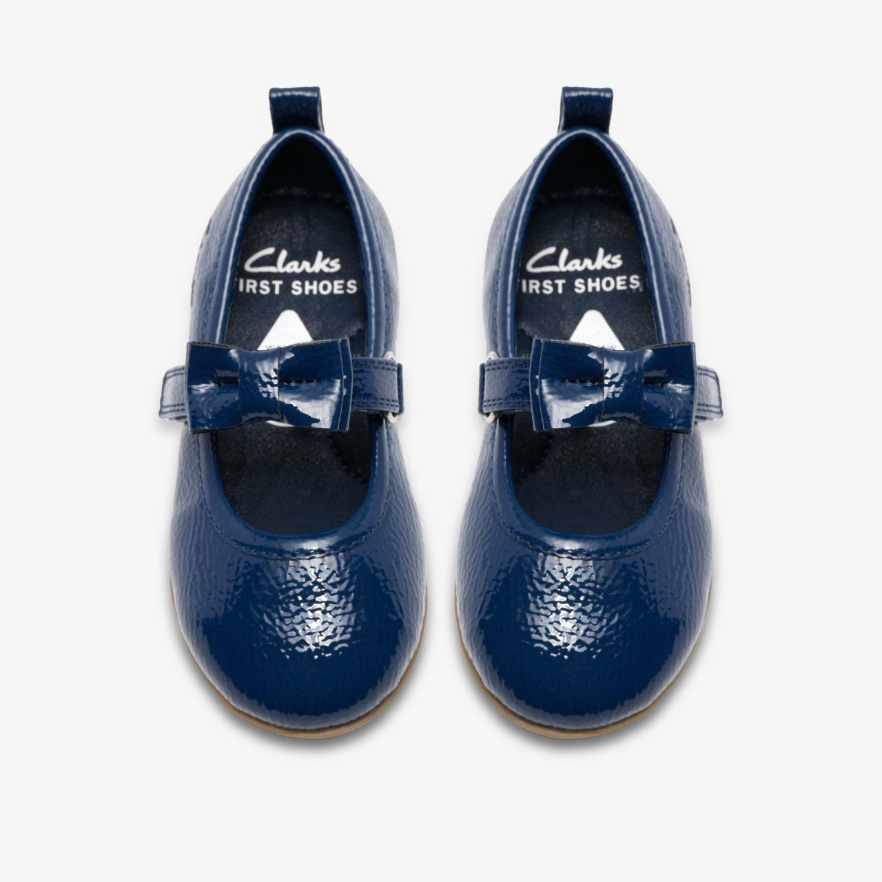 Charm Bow Toddler Navy Patent | Clarks Onsale