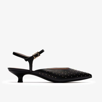 Pisa Stud Black Leather | Clarks Discount