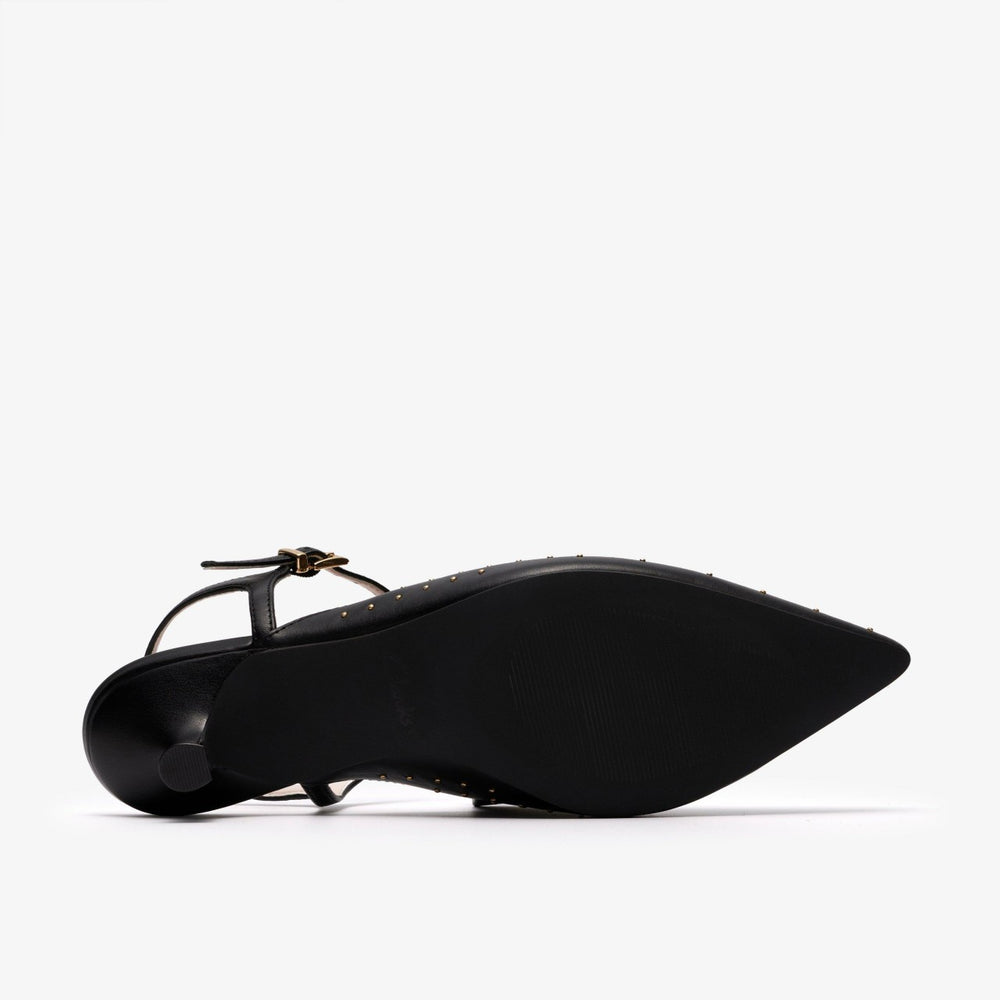 Pisa Stud Black Leather | Clarks Discount