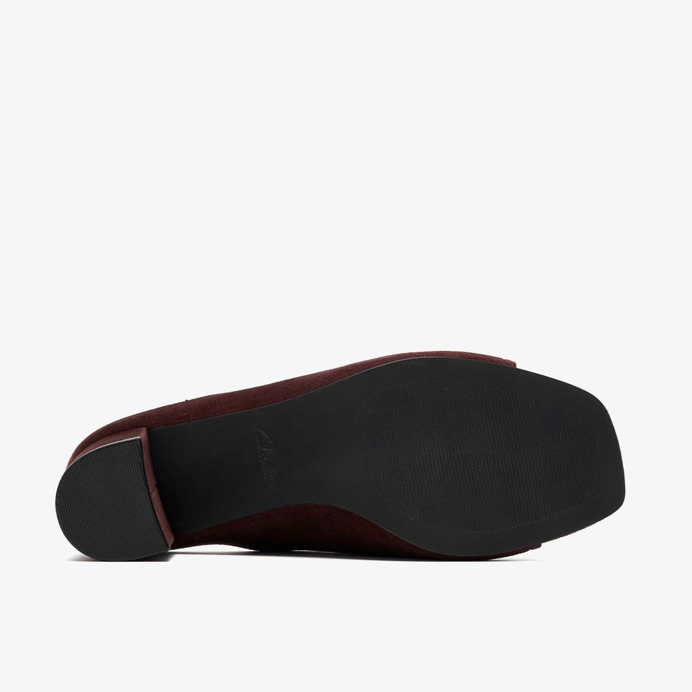 Siray Mule Dark Brown Suede | Clarks Onsale