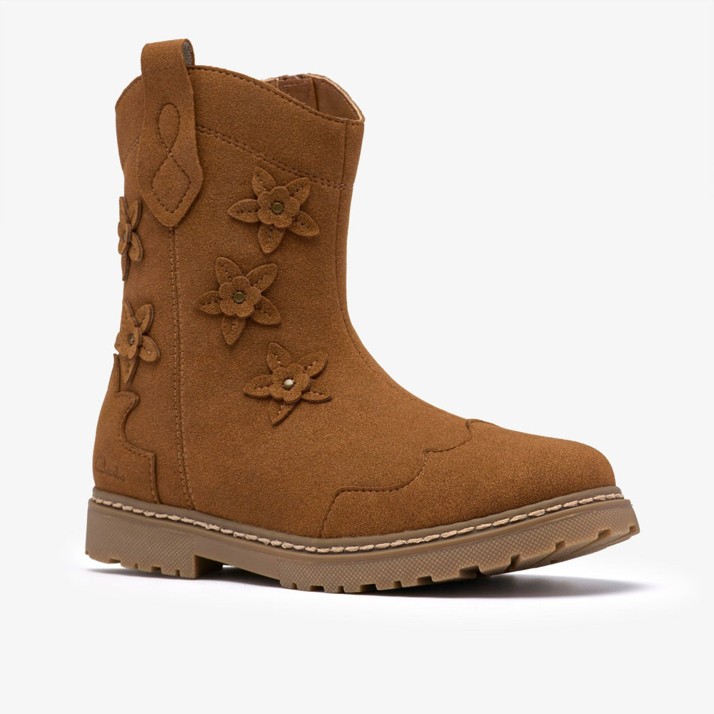 Adelaide Mid Kid Tan | Clarks For Sale