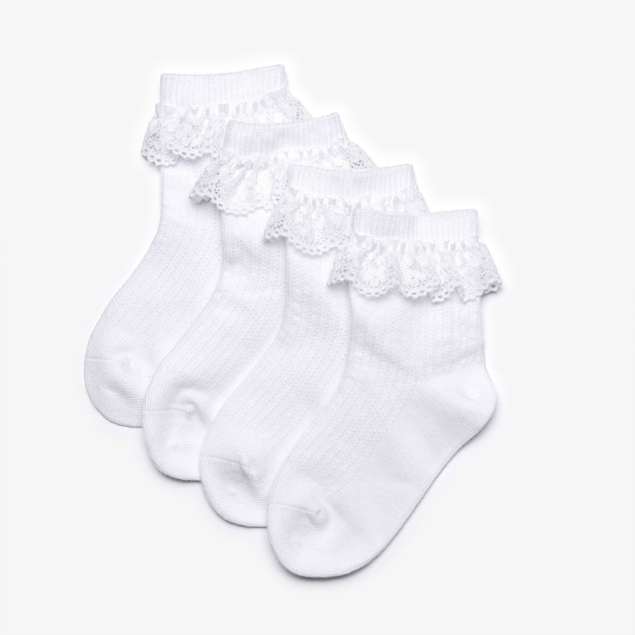 Frilly Socks White 4 Pack 1-2 Years White | Clarks US