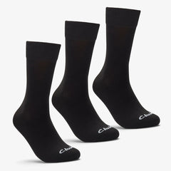 3 Pack Socks Size 6-11 Black Black | Clarks Onsale