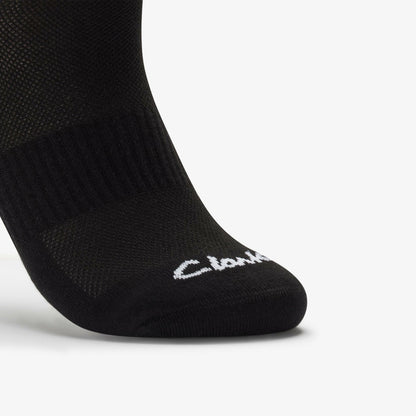 Ankle Socks 3 Pack Size 6-11 Black Black | Clarks Sale