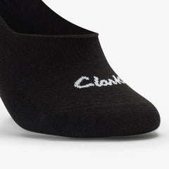Sock Liners 3 Pack Size 2-8 Black Black | Clarks For Sale