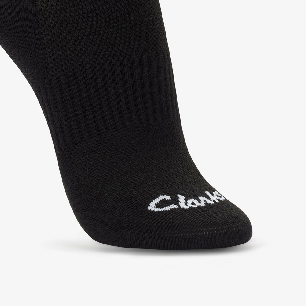Ankle Socks 3 Pack Size 2-8 Black Black | Clarks Sale