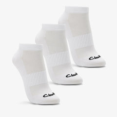 Sports Ankle Socks 3 Pack Size 2-8 White | Clarks For Sale