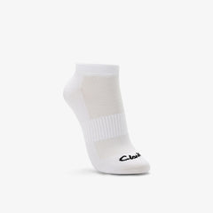 Sports Ankle Socks 3 Pack Size 2-8 White | Clarks For Sale