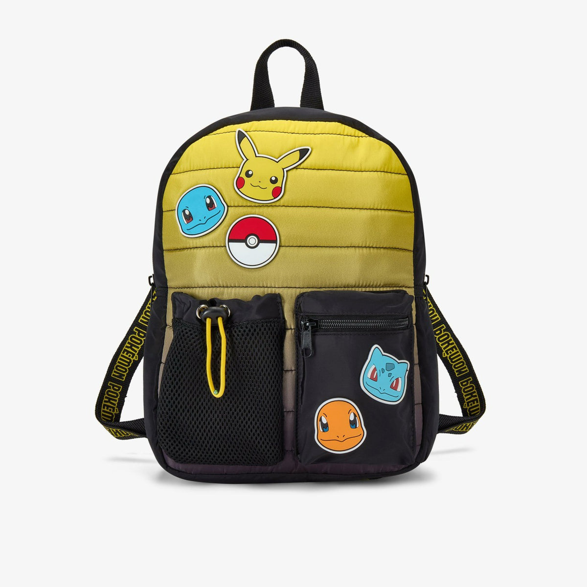 Pokemon Quilt Backpack Black Combination | Clarks