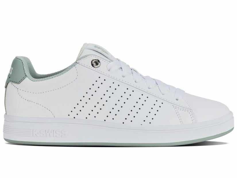 K-Swiss BASE COURT White/canary Green/frosty Green | Women Lifestyle