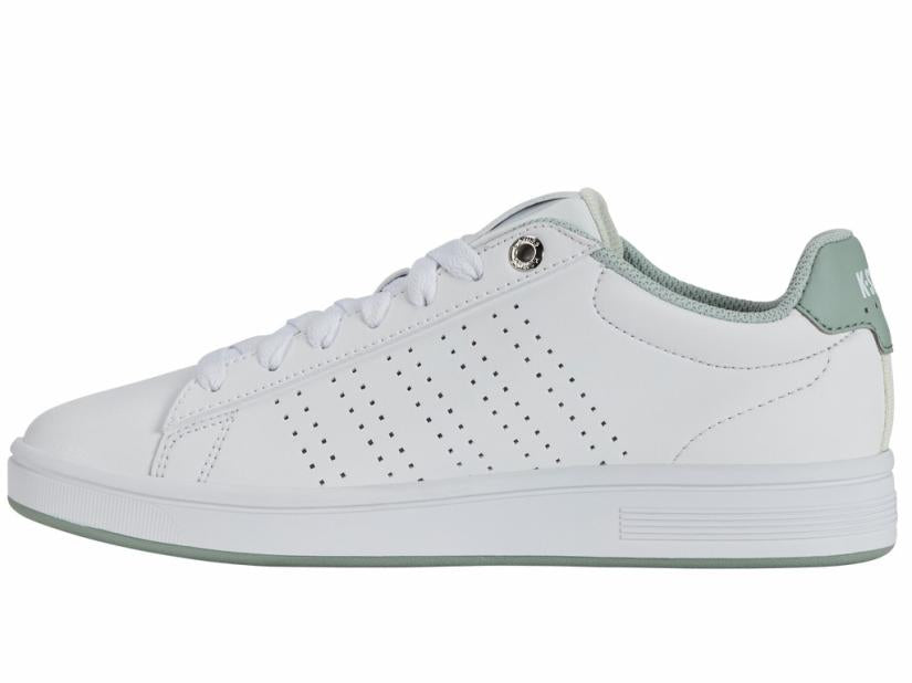 K-Swiss BASE COURT White/canary Green/frosty Green | Women Lifestyle