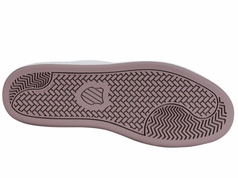 K-Swiss BASE COURT White/gray Violet/purple Dove | Women Lifestyle