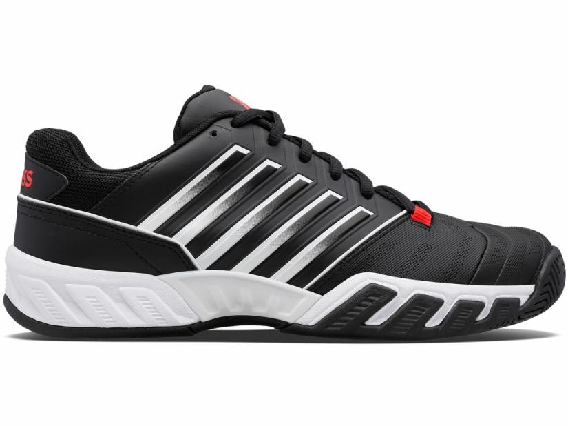 K-Swiss BIGSHOT LIGHT 4 Black/white/poppy Red | Men Tennis