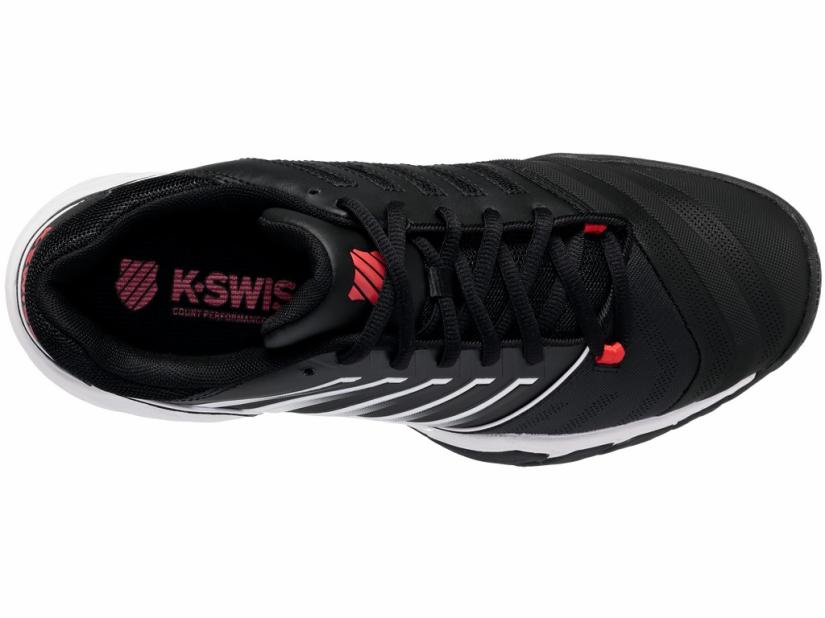 K-Swiss BIGSHOT LIGHT 4 Black/white/poppy Red | Men Tennis