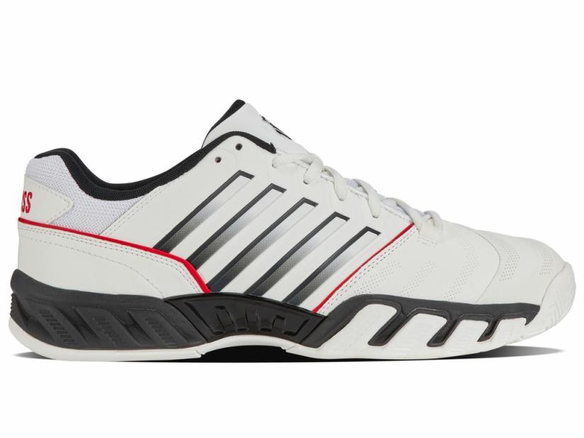 K-Swiss BIGSHOT LIGHT 4 Bright White/stretch Limo/high Risk Red | Men Tennis