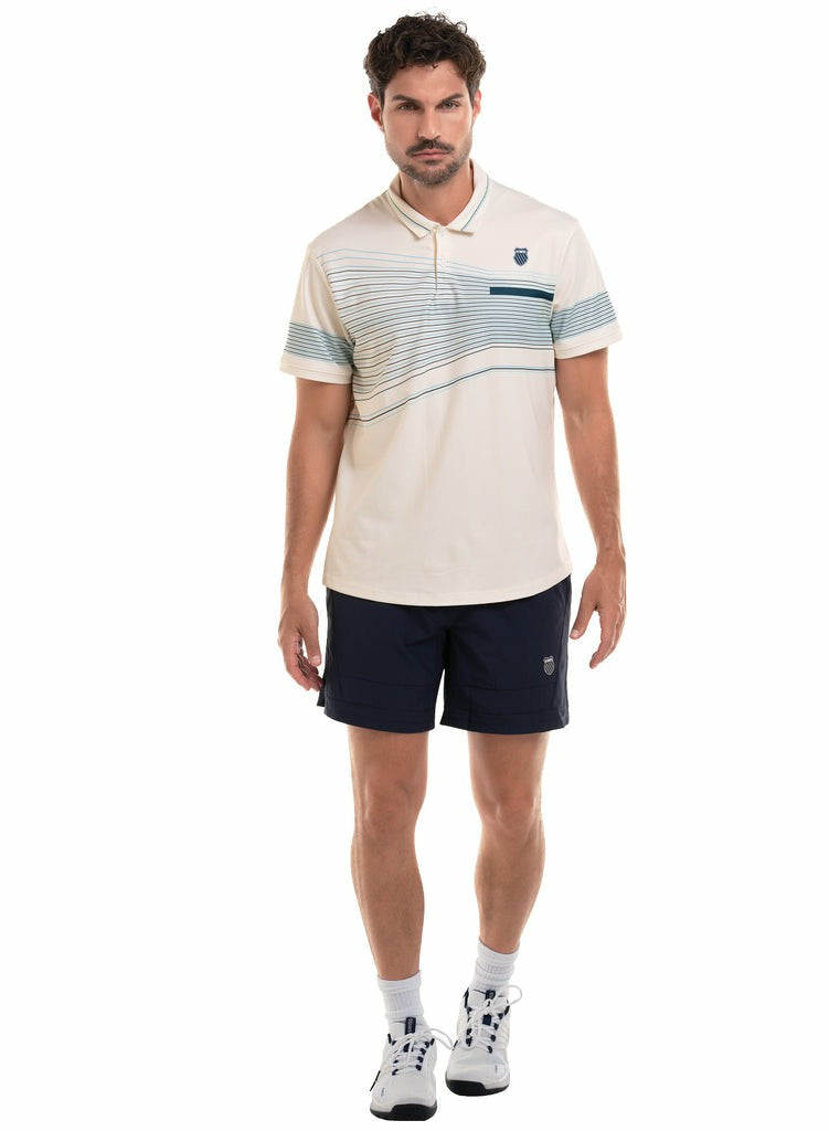 K-Swiss CAPRI WAVE POLO S/S Star White | Men Tennis &amp; Pickleball