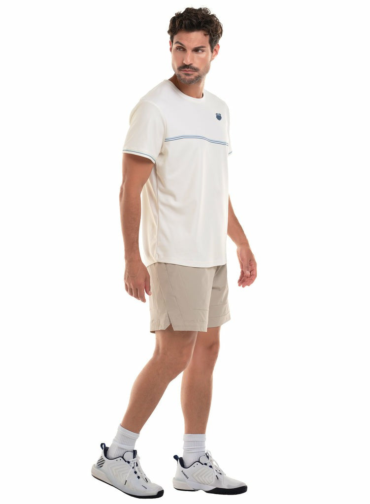 K-Swiss CAPRI WAVE T-SHIRT S/S Star White | Men Tennis