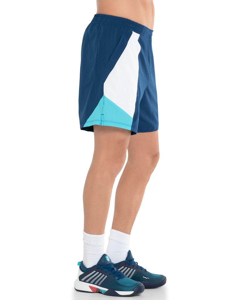 K-Swiss COLOR BLOCK SHORT-7 Cyan | Men Tennis &amp; Pickleball