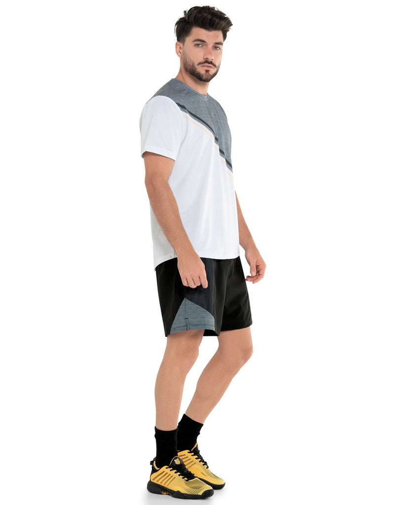 K-Swiss COLOR BLOCK S/S Gray | Men Tennis &amp; Pickleball