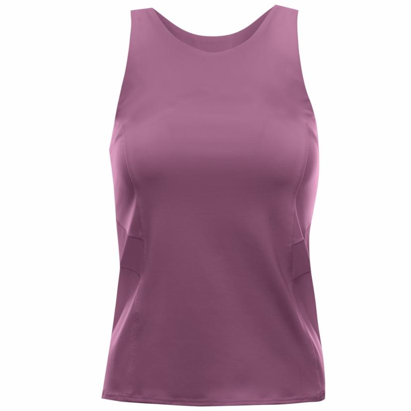 K-Swiss COLORBLOCK TANK Plum Purple | Women Tennis &amp; Pickleball