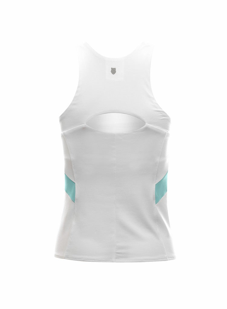 K-Swiss COLORBLOCK TANK White/angel | Women T-Shirts &amp; Tops