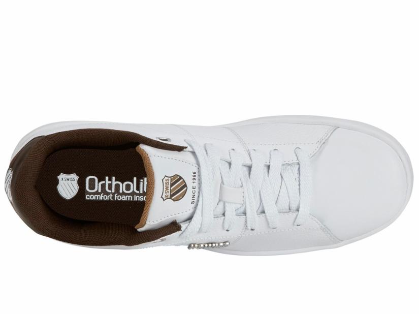 K-Swiss COURT CAMEO II White/toasted Coconut/chocolate Brown | Men Lifestyle
